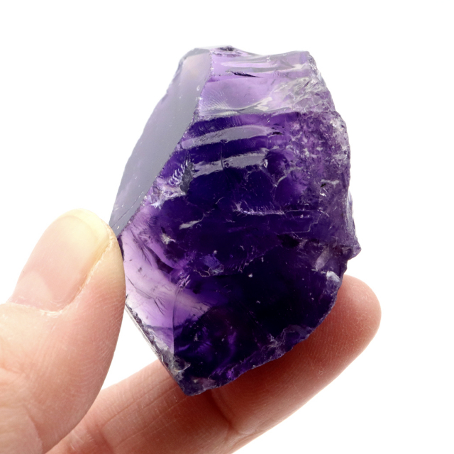 アメジスト 原石 ナチュラル 1点もの 50g 宝石質 加工用 ブラジル