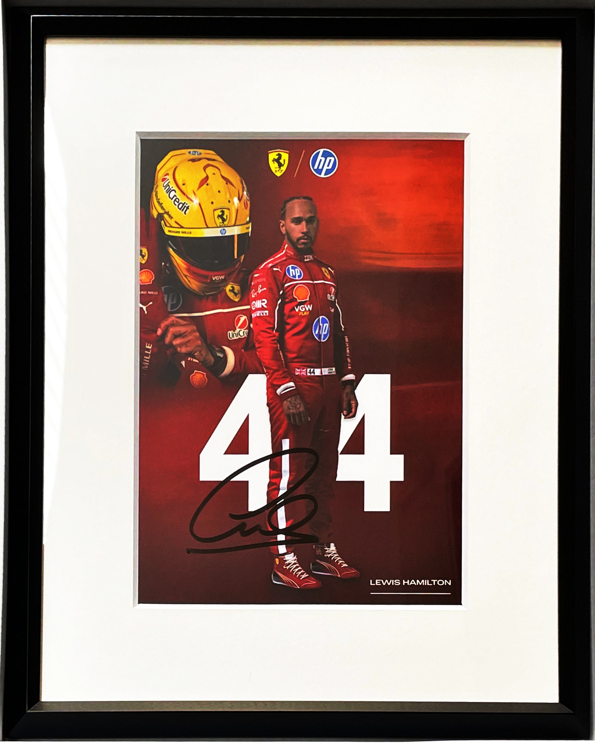 2025 フェラーリ ハミルトン ドライバーカード L.ハミルトン 直筆