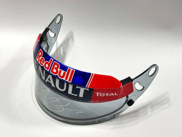 M.ウェーバー 直筆サイン入り ヘルメットバイザー(ザイロン付