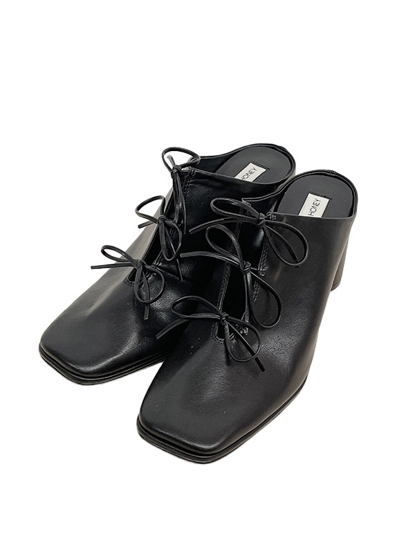 靴 HONEY MI HONEY ribbon square mule ribbon square mule