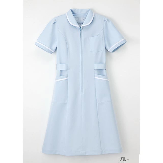MI4637 ナガイレーベン ナースウェア ワンピース 女性用 半袖 ポケット