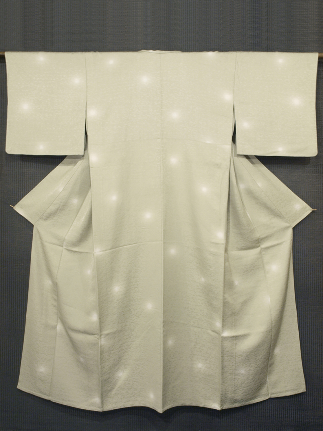 帯のアトリエ花邑 hanamura 銀座 「幾何学の地紋に蛍ぼかし文様 小紋