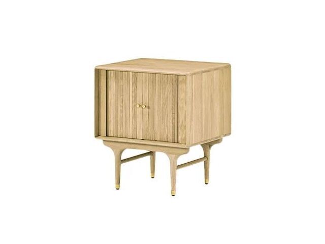 JULIE 2DOOR BEDSIDE TABLE WHITE OAK ジュリー2ドアベッドサイド