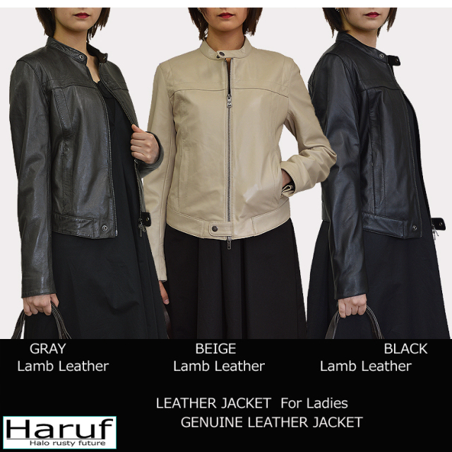 レザージャケット レディース 本革 シングルライダース 革ジャン