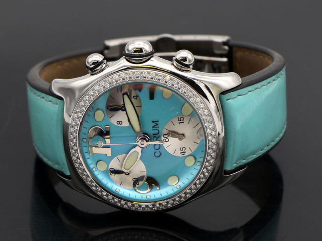 コルム CORUM 】 腕時計 腕時計 バブル クロノ ダイヤベゼル 396.152