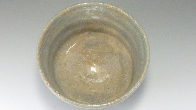 渡辺栄泉（萩焼青萩割高台抹茶茶碗）