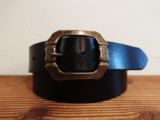 栃木レザーベルト オイル多脂革 38mm Y915ABギャリソンバックル付き