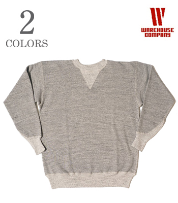 WAREHOUSE ウエアハウス2本針|クルーネック|両V|スウェット『2本針