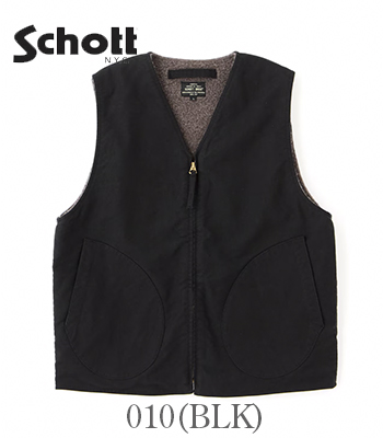 Schott ショット コードクロス|ウールパイル|デッキベスト『CIVILIAN