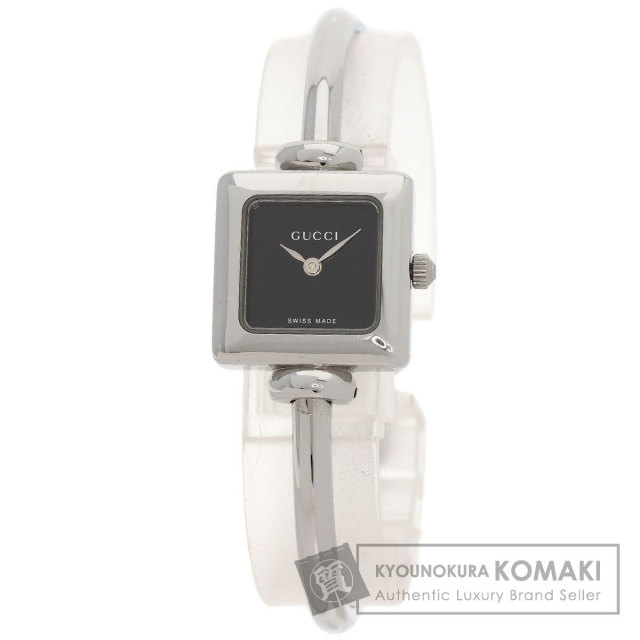 美品⭐️GUCCI 111L スチール 腕時計 クォーツ スクエア 稼動品 【公式
