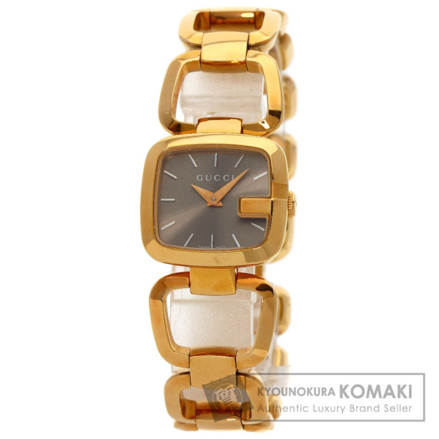 GUCCI グッチ 125.5 スクエアフェイス 腕時計 GP/GP レディース