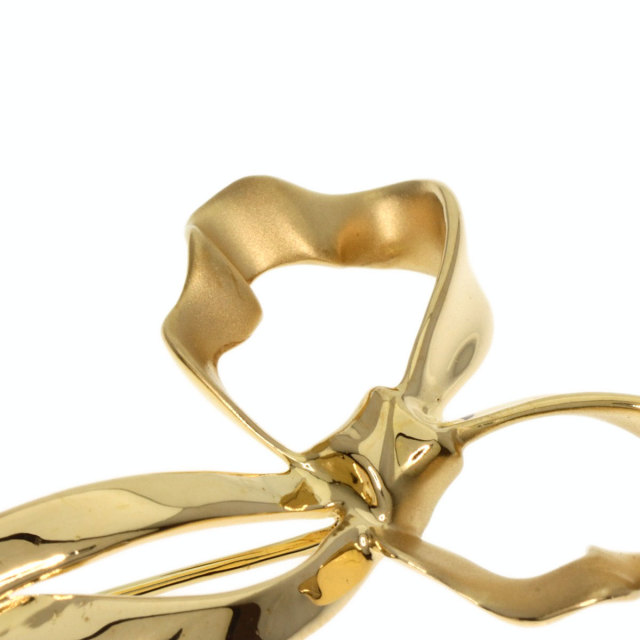 TIFFANY&Co. ティファニー リボン ブローチ K18イエローゴールド