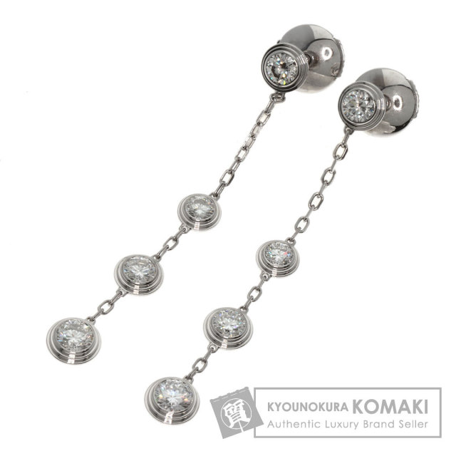 CARTIER カルティエ ディアマンレジェ 8P ダイヤモンド ピアス K18