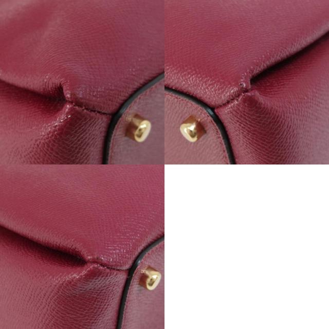 COACH コーチ 91146 ミニ キャリーオール 2WAY ハンドバッグ レザー