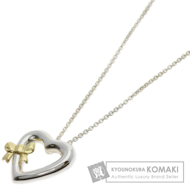 TIFFANY&Co. ティファニー ハート ブローチ シルバー/K18YG レディース