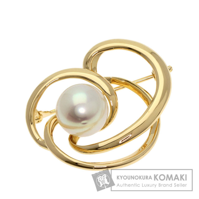TASAKI タサキ パール 真珠 ブローチ K18イエローゴールド レディース