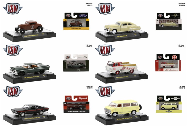 M2マシーン 1/64 Auto-Thentics 89 6台セット