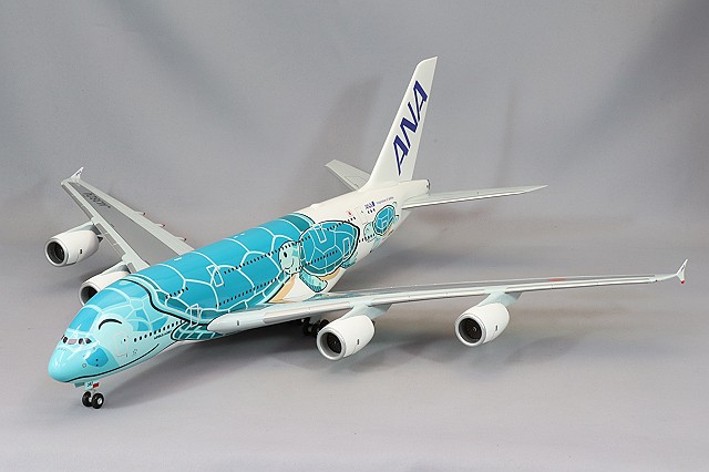 全日空商事 1/200 エアバス A380 JA381A FLYING HONU ANAブルー完成品