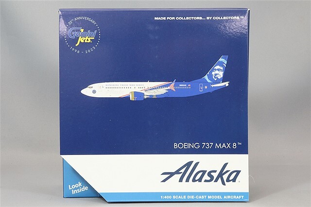 ジェミニジェッツ 1/400 ボーイング 737MAX 8 アラスカ航空 