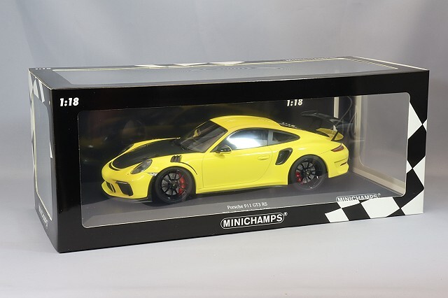 ミニチャンプス 1/18 ポルシェ 911 GT3 RS (991.2) 2019 イエロー