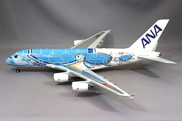 全日空商事 1/200 エアバス A380 JA381A FLYING HONU ANAブルー完成品