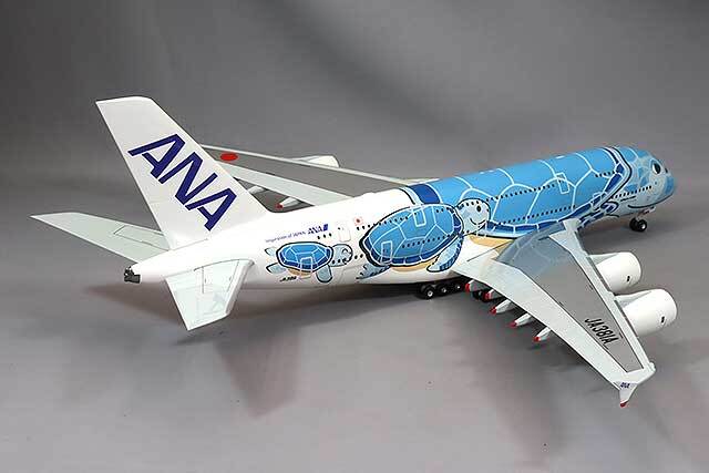 全日空商事 1/200 エアバス A380 JA381A FLYING HONU ANAブルー完成品