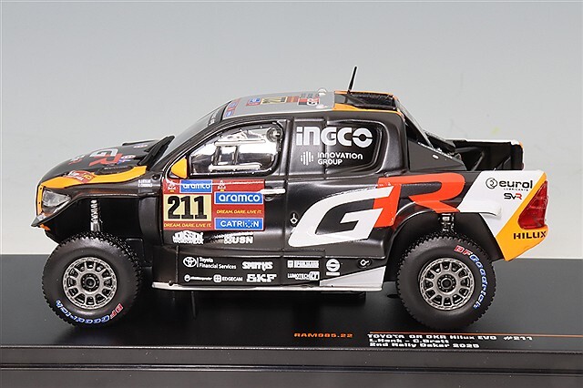 イクソ 1/43 トヨタ GR DKR ハイラックス Evo 2025 ダカール ラリー 2
