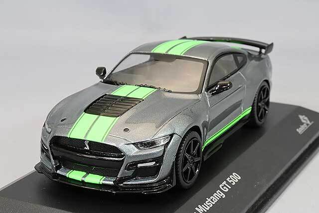 ソリド 1/43 シェルビー マスタング GT500 2020 グレー/グリーンストライプ