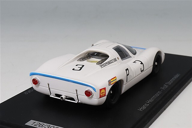 スパーク 1/43 ポルシェ 907 1968 ニュル1000km 2位 #3 H.ヘルマン/R