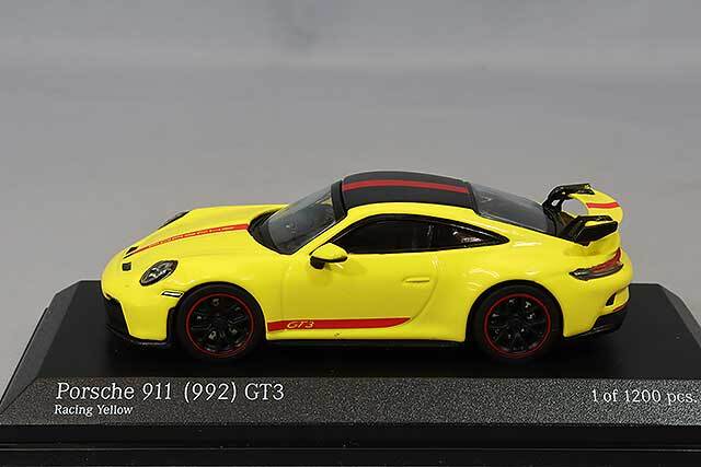 ミニチャンプス 1/64 ポルシェ 911 GT3 (992) 2021 レーシング イエロー