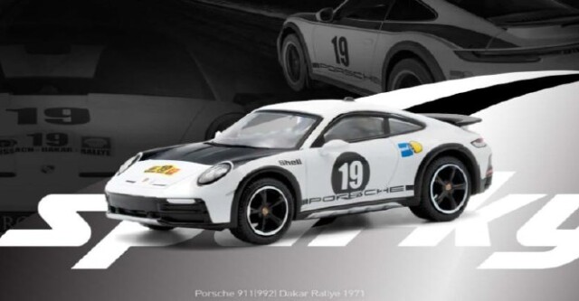 sparky x Tiny 1/64 ポルシェ 911(992) 1971 ダカールラリー #19