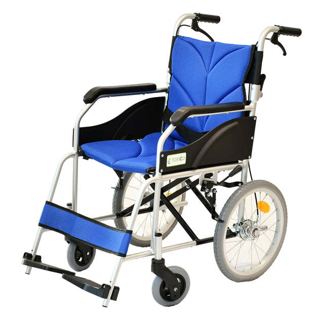 介護・外出に最適】 TORICO 介助式 軽量折りたたみ車椅子 「よか