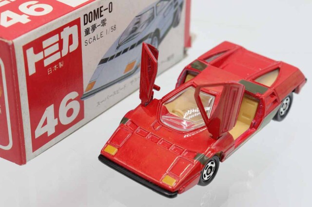 トミカ DOME-O ミニカー 日本製 赤箱 絶版 童夢 光岡 スーパーカート