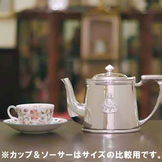 中古】Mappin&Webb(マッピン&ウェッブ)英国陸軍紋章付きティーポット