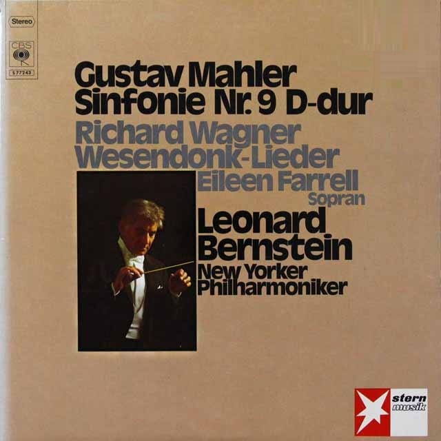 LP レコード バーンスタインのマーラー/交響曲第9番ほか 独CBS 3731