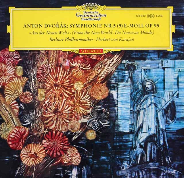 LP レコード 赤ステレオ 独最初期盤 カラヤンのドヴォルザーク/交響曲