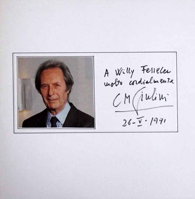 LP レコード サイン入りフォト付き ホロヴィッツ、ジュリーニの