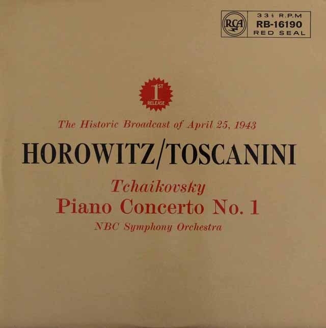 LP レコード ホロヴィッツ、トスカニーニのチャイコフスキー/ピアノ