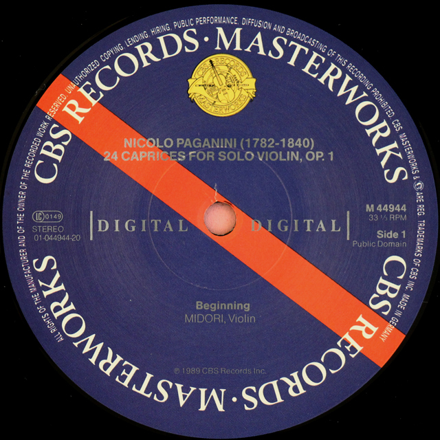 LP レコード 五嶋みどり五嶋みどりのパガニーニ/「24のカプリース」 独