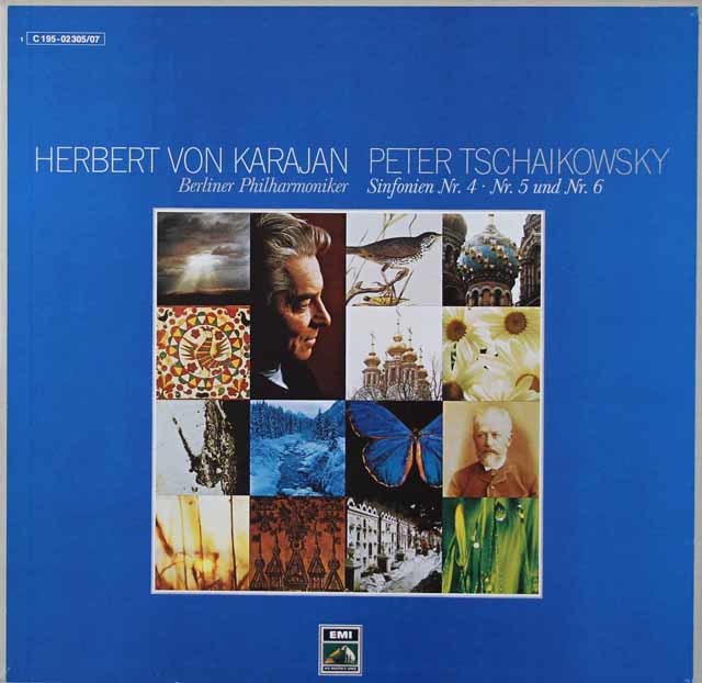LP レコード カラヤンのチャイコフスキー/交響曲第4～6番「悲愴」 独