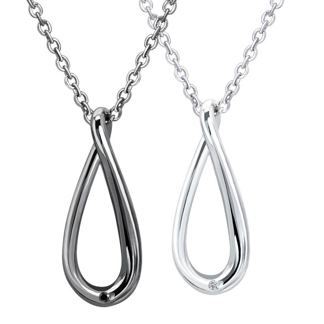 ペアネックレス インフィニティ デザイン シルバー925 [ PAIR Label