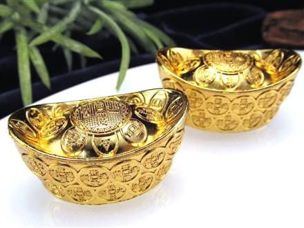 古銭 金貨 柳形金 開運福金 縁起物 金貨 インテリア 飾り 開運金元寶