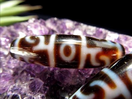 ◇A至純天珠◇蓮師法器天珠(れんしほうきてんじゅ)◇サイズ：約37mm◇