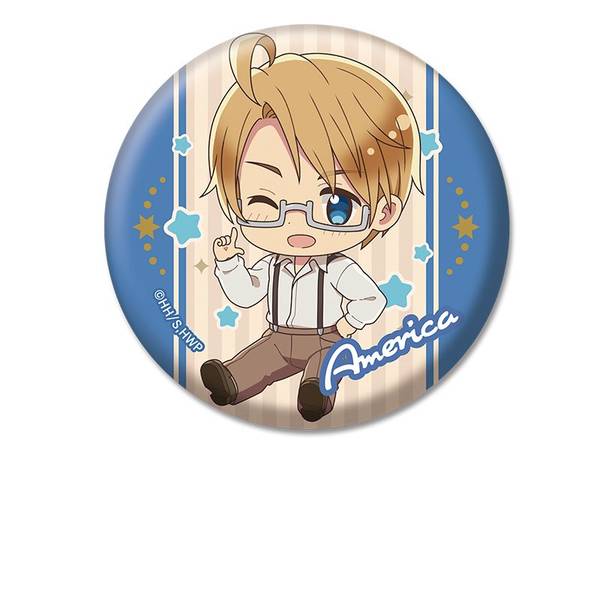 ヘタリア World☆Stars ぺたん娘缶バッジ アメリカ | 4573661601092