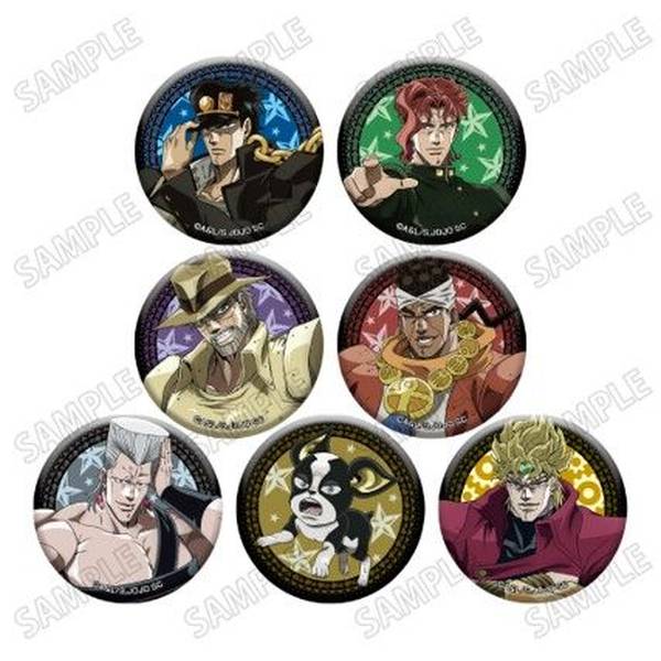 ジョジョの奇妙な冒険 スターダストクルセイダース描き下ろし缶バッジ