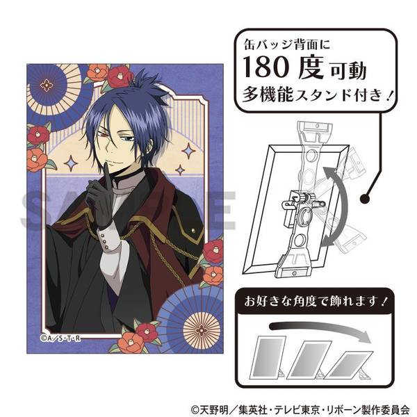 家庭教師ヒットマンREBORN！ アート缶バッジ 獄寺隼人 レトロコーデ