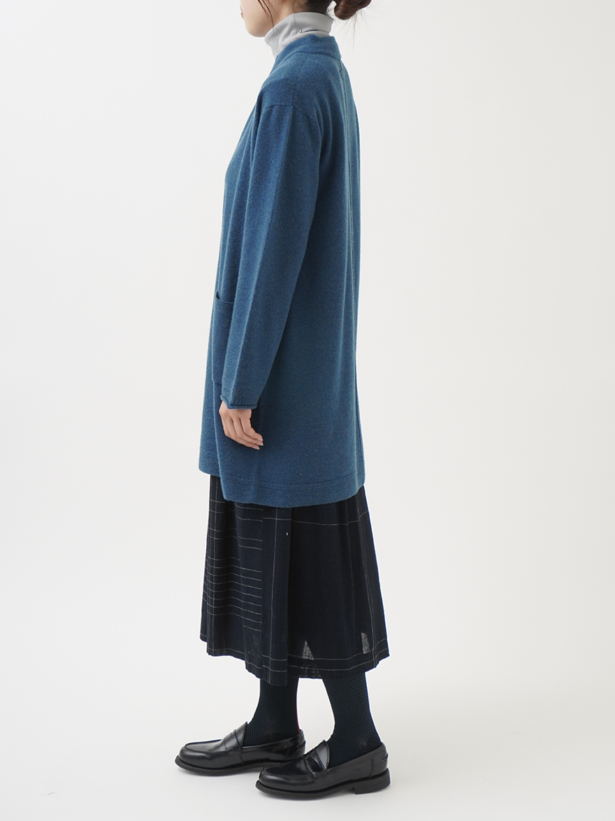 12Gラムウールボイル ロングカーディガン