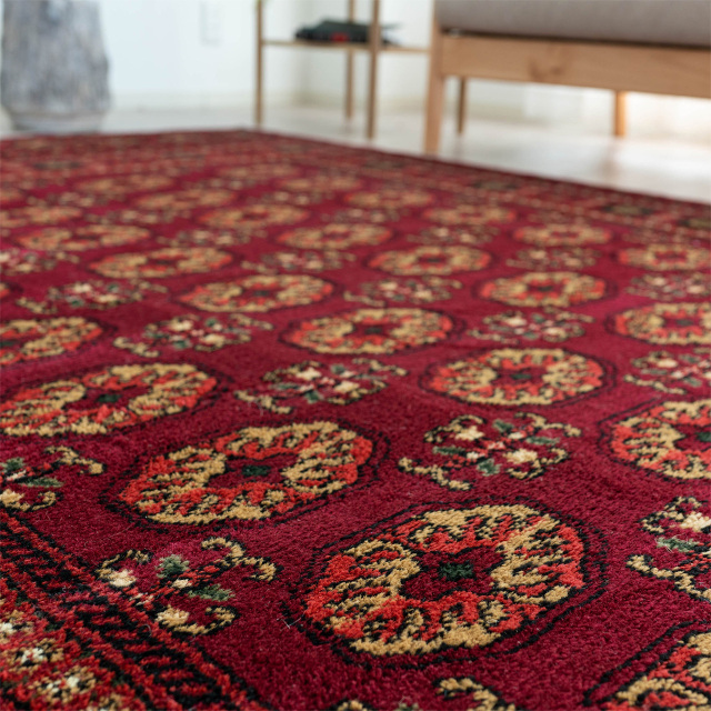 歴史ある伝統のボハラ柄のラグマット 約 240×330 cm 6畳｜輸入絨毯専門