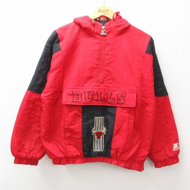 古着通販 L☆古着 スターター 長袖 ハーフジップ ナイロン ジャケット