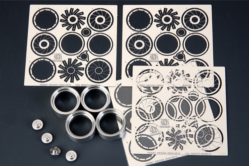 ホビーデザイン 1/24 フェラーリ 250 GTO ワイヤーホイール (フジミ